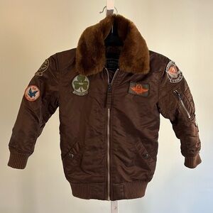 RARE J. Peterman Brown Puffer Toddler Coat